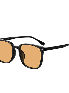 茶色墨镜潮黑框近视防晒