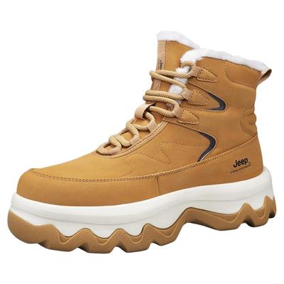 【商场同款】JEEP东北高帮棉靴男
