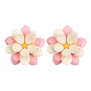 荷花双层磁吸封口夹家用厨房包装袋防潮密封夹子创意高颜值冰箱贴