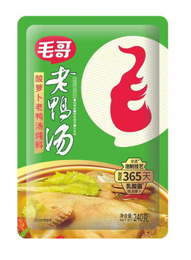 毛哥酸萝卜老鸭汤炖料350g