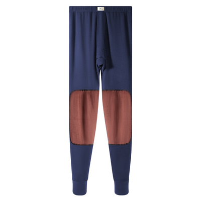 七匹狼男士秋裤纯棉带护膝保暖裤