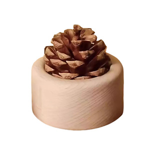 松果扩香木家用卧室扩香器风油精花露水无火香薰桌面摆件车载精油