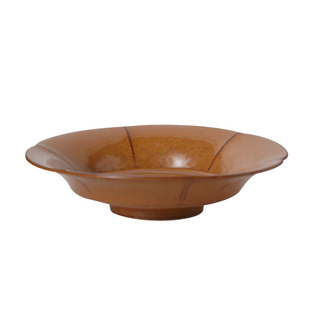 中式陶瓷盘子家用菜盘仿宋葵口碟子花边高足深盘创意复古风壶承托