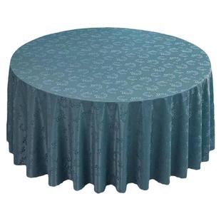 圆桌桌布2025年新款轻奢高级感防水防油免洗防烫圆形酒店饭店台布