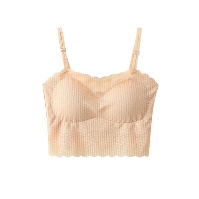 蕾丝美背吊带背心女可拆肩带