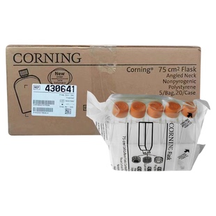 康宁Corning 培养瓶T25 无菌T75密封盖/透气盖矩形斜颈细胞培养瓶