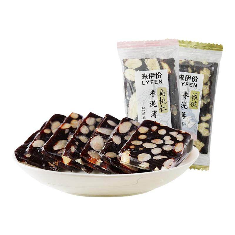 来伊份枣泥薄片500g扁桃仁