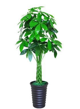 仿真植物盆栽迎客松客厅玄关摆件大型绿植室内装饰假树花景幸福树