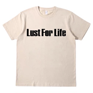Lust for Life iggy pop 复古短袖bf男女情侣T恤纯棉tee原创tshir