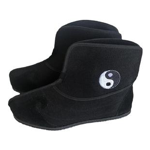 夏款太极图单靴太极鞋练功十方鞋武术鞋武当道士鞋太极拳夏天单靴