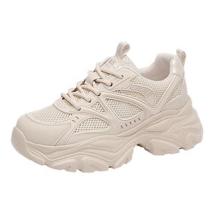 星期六厚底老爹鞋女2025秋季新款爆款百搭鞋子增高女鞋女士休闲鞋