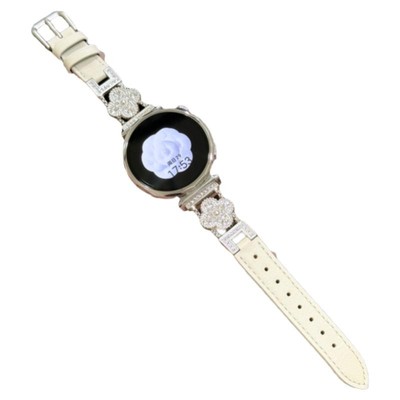 千洛华为星芒满钻小牛皮表带