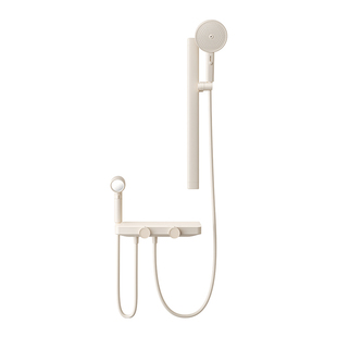 eoco柔净K9卫浴无顶喷卫生间浴室淋浴沐浴家用奶白电镀色花洒套装