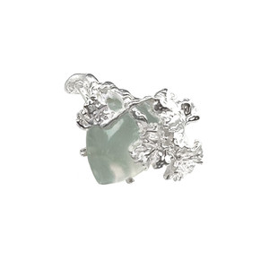 WIZARDLAB原创设计丨手工雕蜡高级感纯银设计感气质 冰透葡萄戒指