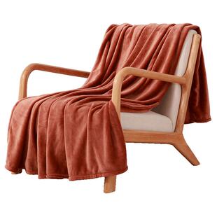 BERKSHIRE伯克希尔 漂牛奶绒居家毛毯四季床上用纯色绒毯卧室盖毯