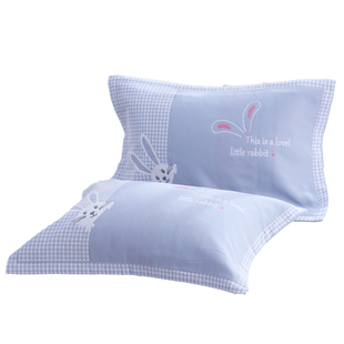 加厚纯棉纱布乳胶枕套一对装成人40X60乳胶枕头套单人家用枕芯套