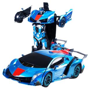 手势感应变形遥控车金刚大黄蜂机器人充电赛车汽车儿童男孩玩具车