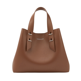 CHARLES&KEITH秋冬女包CK2-50782360柔软两用大容量子母托特包女