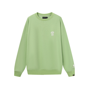 Dangerouspeople薛之谦dsp托头纸袋人圆领宽松百搭落肩袖卫衣上衣