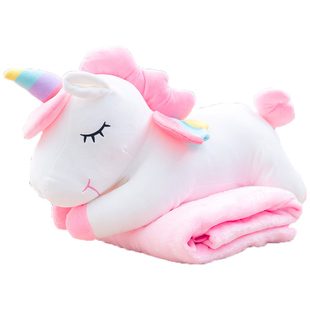 可爱独角兽睡觉夹腿抱枕长条枕大号女生床上抱着睡觉大抱枕靠垫枕