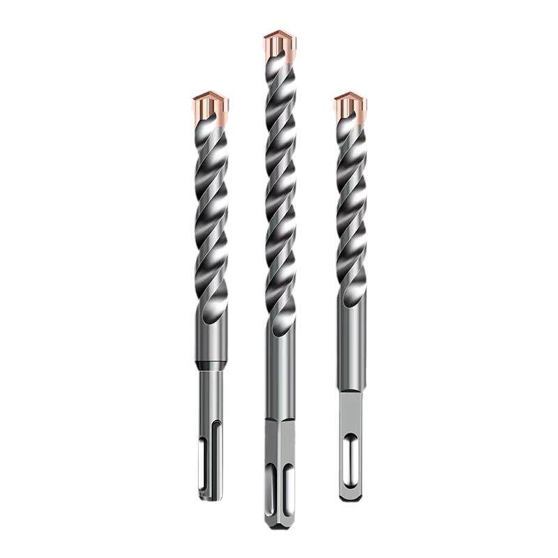 非标冲击钻头电锤混凝土两糟圆柄四坑方柄穿墙两坑水泥十字钻