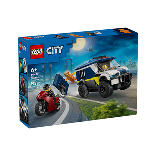 1月新品LEGO乐高城市系列60479警察大追捕运囚车男孩拼搭积木玩具