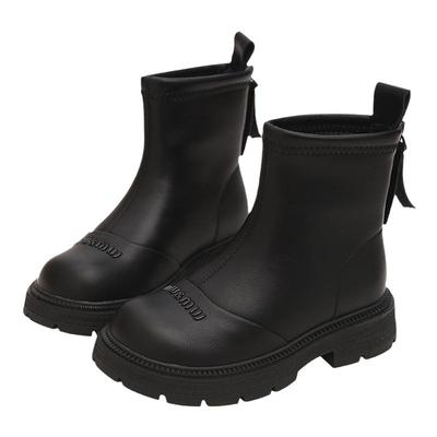 女童秋冬短靴真皮二棉靴切尔西靴