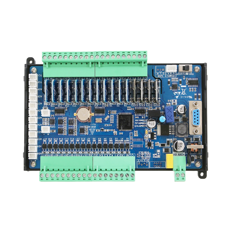 领控工控板国产板式三凌菱PLCFX2N FX3U-20MR4AD2DA混合脉冲485