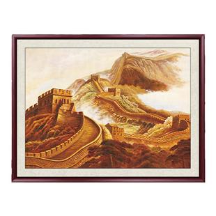 万里长城挂画客厅玄关靠山图大气办公室山水画沙发背景墙装饰壁画