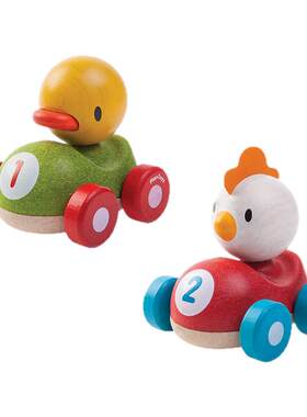 【官方直售】plantoys推拉动物