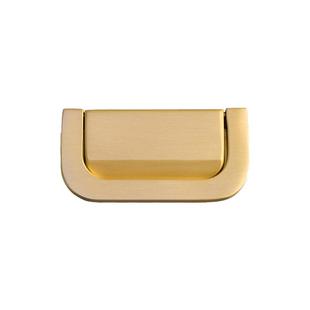 新中式衣柜隐形抽屉拉手橱柜黄铜金色榻榻米隐藏嵌入式推拉门把手