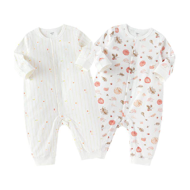 巴拉巴拉童装婴儿衣服宝宝连体衣新生儿衣服哈衣爬服两件装春秋装