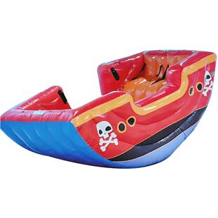 韩国出口儿童充气跷跷板游乐设备海洋球池淘气堡旋转摇摇乐海盗船