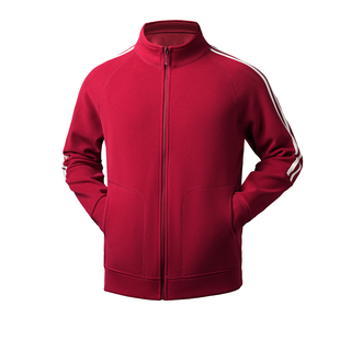 秋冬季保暖外套男士高级感细腻卡拉绒立领冬装上衣拉链抓绒夹克衫