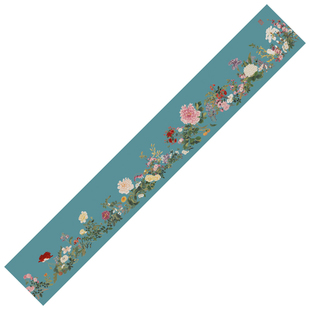 万有同春图茶席新中式禅意茶桌垫布茶几茶台桌布防水茶布茶旗桌旗