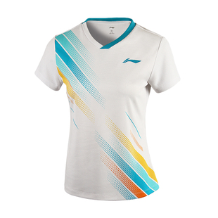 2026新款李宁羽毛球服套装女运动服速干短袖t恤男定制乒乓球服秋