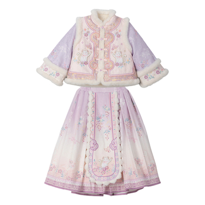 汉服女宝宝拜年服儿童新中式