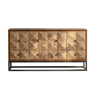 侘寂风边柜收纳餐边柜复古斗柜装饰柜客厅鞋柜靠墙玄关柜实木柜子