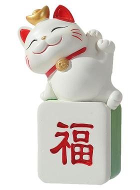 麻将猫办公室工位电脑显示屏装饰