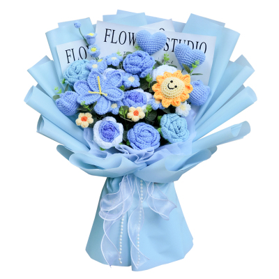 玫瑰向日葵郁金香混搭大花束