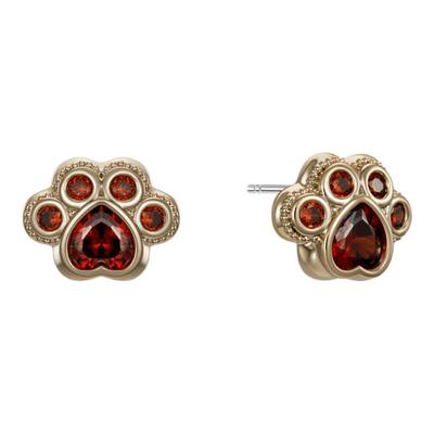 Riotlily艾特里里伊丽喵白耳钉猫爪锆石可爱耳环送女友圣诞礼物