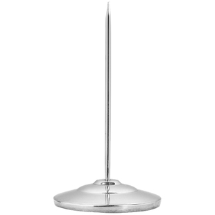 不锈钢吧台菜单外卖插单器一体票据钉传票叉收集座针插厨房奶茶店