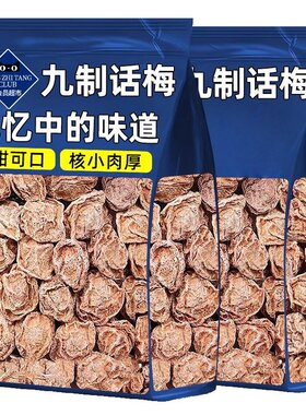 正宗九制话梅台式青梅咸酸梅干梅子孕妇可泡水零食蜜饯果干袋装Y