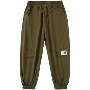 小象汉姆童装男童薄长裤夏天防蚊裤儿童休闲裤子2026夏装新款洋气