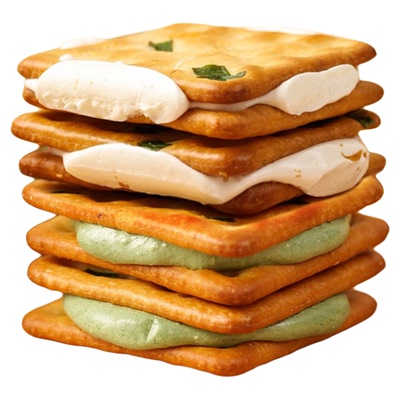 香葱牛轧夹心饼牛轧饼解馋