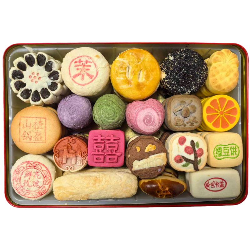 北京三禾稻香村传统糕点零食老式小吃马年礼盒京八件中秋送礼特产