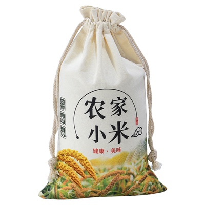 布袋大米包装布袋米袋定制束口袋