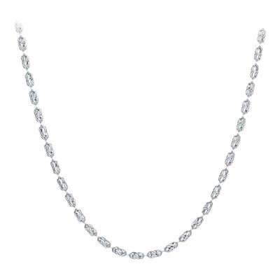 周六福十字素链项链男潮嘻哈素链S925银新年礼物送男友