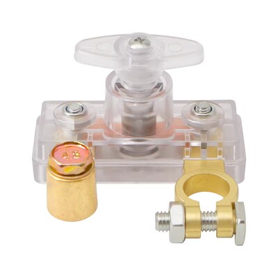 水晶纯铜汽车电瓶断电开关电源总开关负极卡子防漏电全车断电开关