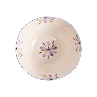 紫风铃创意碗碟餐具陶瓷碗盘家用2026新款日式网红ins风碗单个